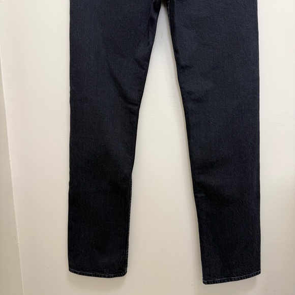 Mother Superior High Waisted Rider Skimp Straight Leg Denim Black Size 29 - Picture 6 of 11